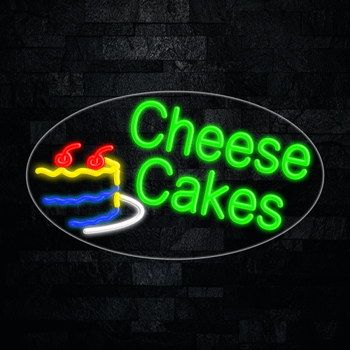 Cheese Cakes LED Flex Sign 30″ x 17″