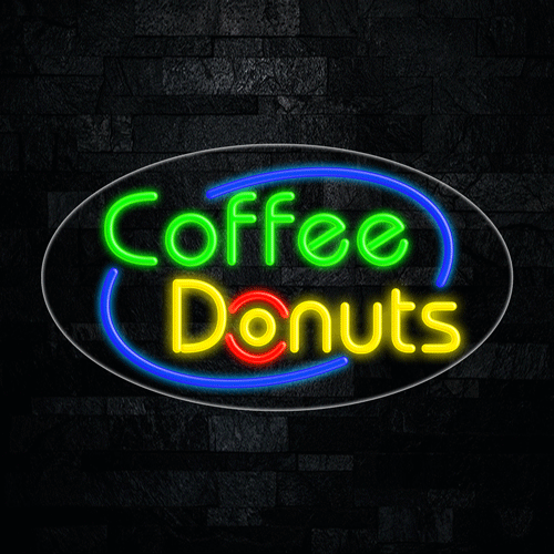 Coffee Donuts LED Flex Sign 30″ x 17″