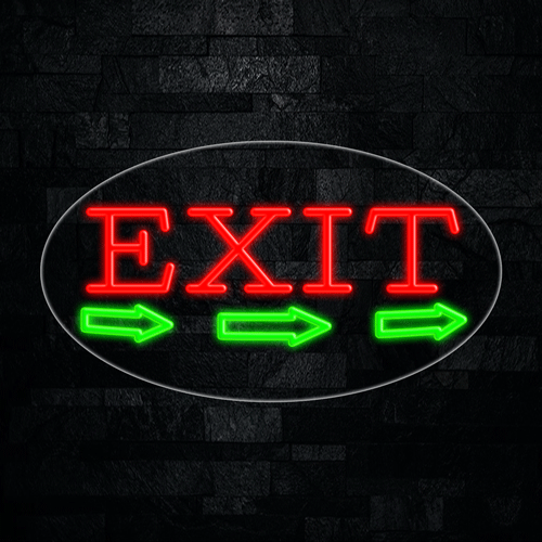 Exit LED Flex Sign 30″ x 17″