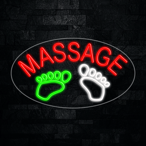 Foot Massage LED Flex Sign 30″ x 17″