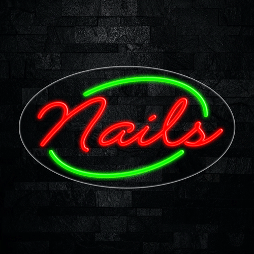 Nails LED Flex Sign 30″ x 17″