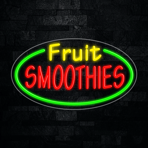 Fruit Smoothies LED Flex Sign 30″ x 17″