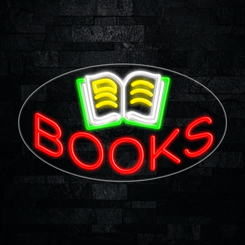 Books LED Flex Sign 30″ x 17″