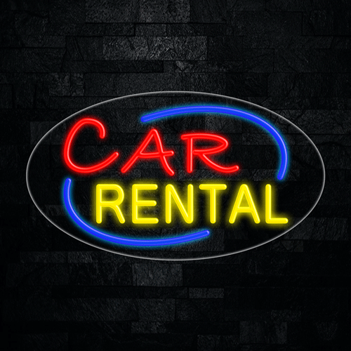 Car Rental LED Flex Sign 30″ x 17″