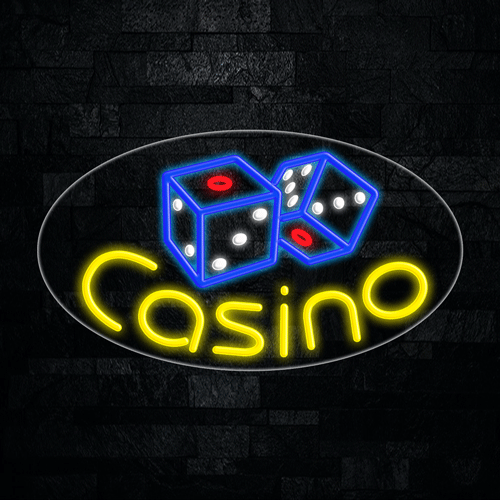 Casino LED Flex Sign 30″ x 17″