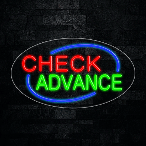 Check Advance LED Flex Sign 30″ x 17″