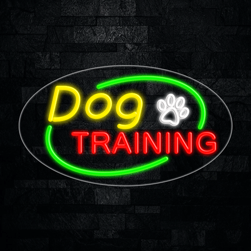 Dog Training LED Flex Sign 30″ x 17″