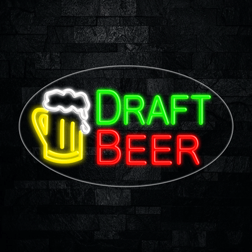 Draft Beer LED Flex Sign 30″ x 17″