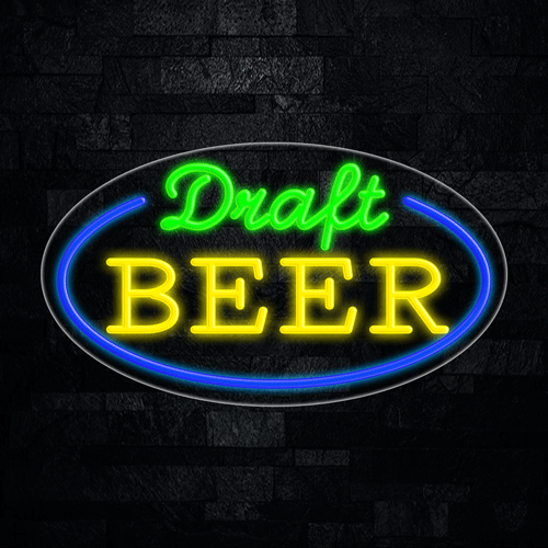 Draft Beer LED Flex Sign 30″ x 17″