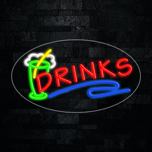 Drinks LED Flex Sign 30″ x 17″