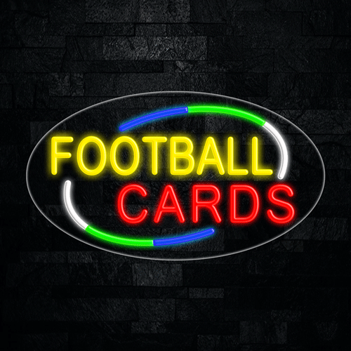 Football Cards LED Flex Sign 30″ x 17″