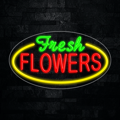 Fresh Flowers LED Flex Sign 30″ x 17″