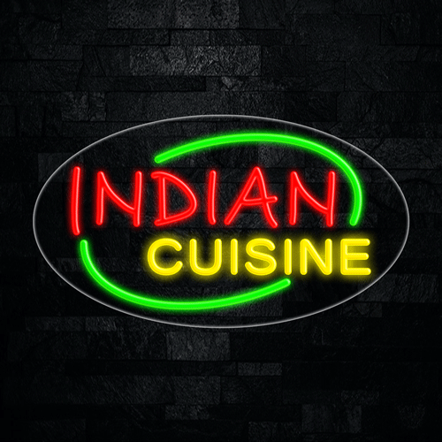 Indian Cuisine LED Flex Sign 30″ x 17″