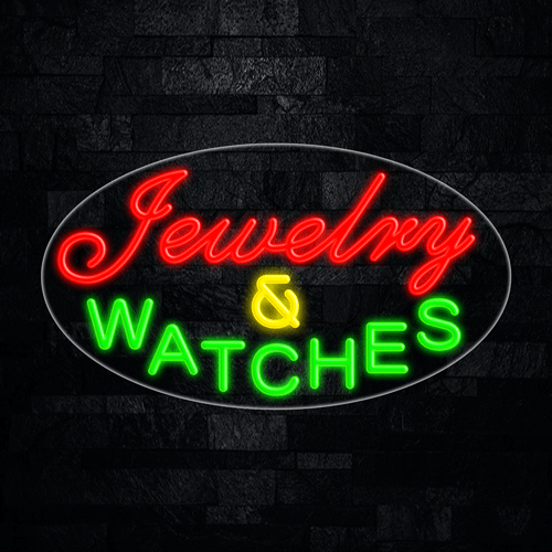 Jewelry & Watches LED Flex Sign 30″ x 17″