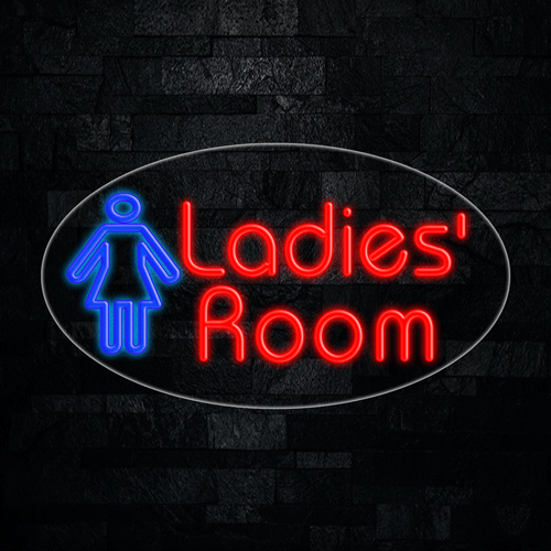 Ladies' Room LED Flex Sign 30″ x 17″