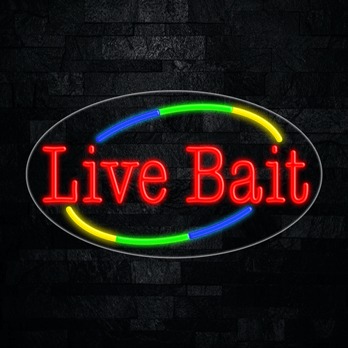 Live Bait LED Flex Sign 30″ x 17″