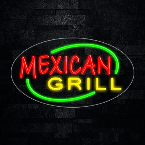 Mexican Grill LED Flex Sign 30″ x 17″