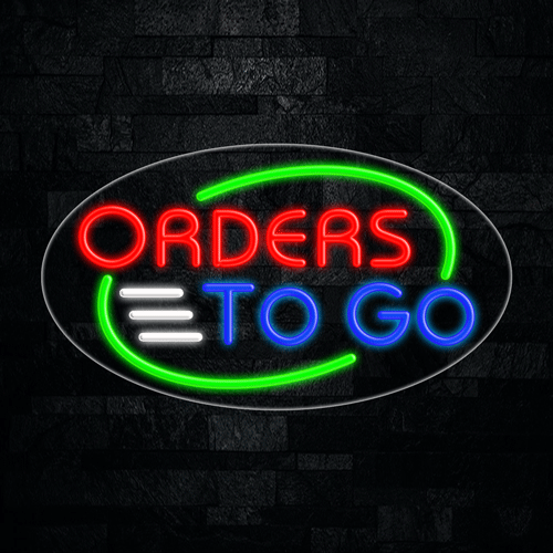 Orders To Go LED Flex Sign 30″ x 17″