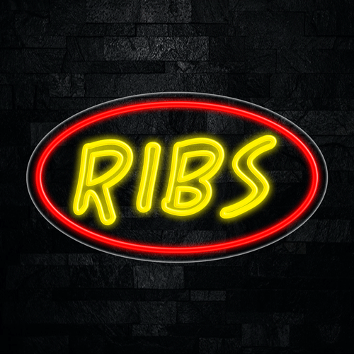 Ribs LED Flex Sign 30″ x 17″