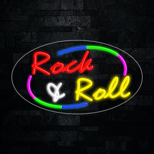 Rock & Roll LED Flex Sign 30″ x 17″