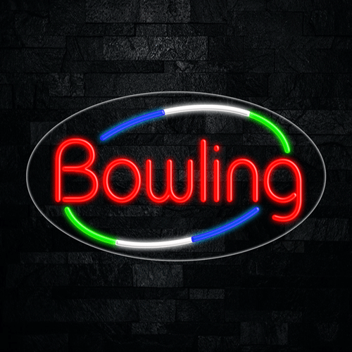 Bowling LED Flex Sign 30″ x 17″