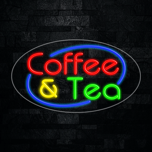 Coffee & Tea LED Flex Sign 30″ x 17″