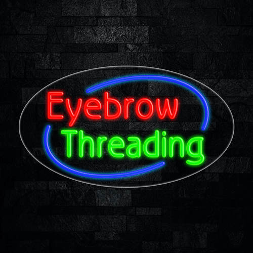 Eyebrow Threading LED Flex Sign 30″ x 17″