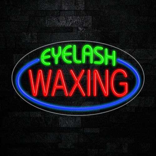 Eyelash Waxing LED Flex Sign 30″ x 17″