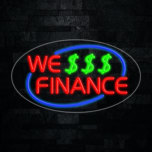 We Finance LED Flex Sign 30″ x 17″