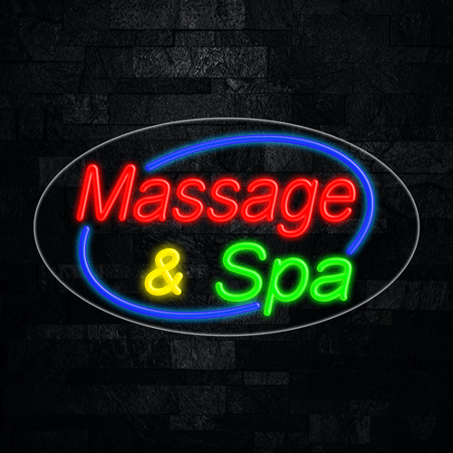 Massage & Spa LED Flex Sign 30″ x 17″