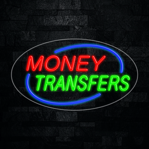 Money Transfers LED Flex Sign 30″ x 17″