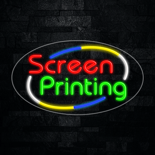 Screen Printing LED Flex Sign 30″ x 17″