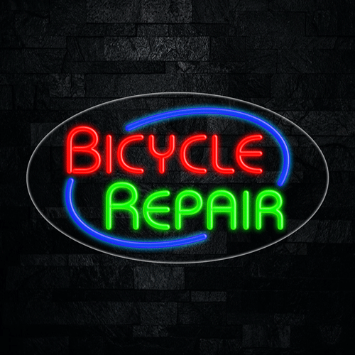 Bicycle Repair LED Flex Sign 30″ x 17″