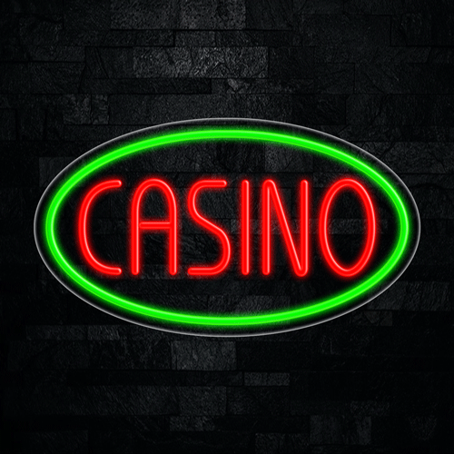 Casino LED Flex Sign 30″ x 17″