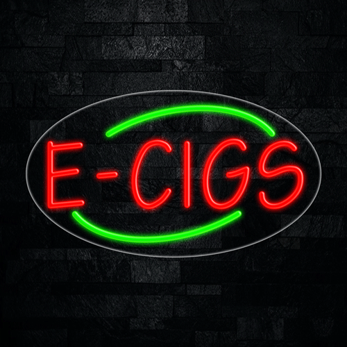 E Cigs LED Flex Sign 30″ x 17″