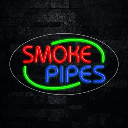 Smoke Pipes LED Flex Sign 30″ x 17″