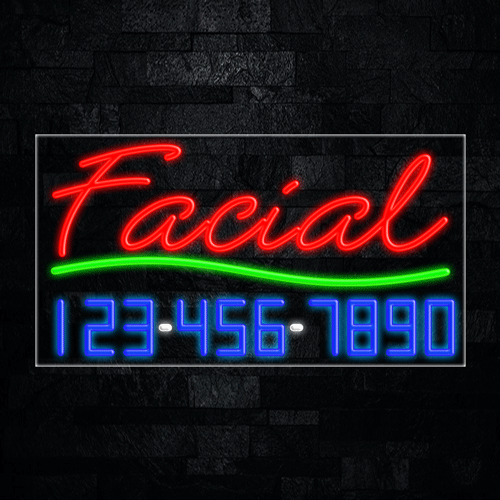 Facial LED Flex Sign 37″ x 20″