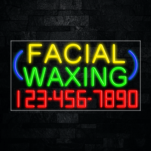 Facial Waxing LED Flex Sign 37″ x 20″