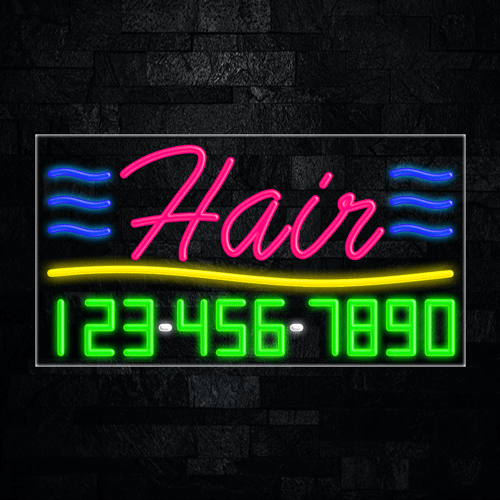 Hair LED Flex Sign 37″ x 20″