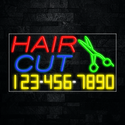 Hair Cut LED Flex Sign 37″ x 20″