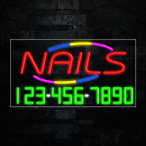 Nails LED Flex Sign 37″ x 20″