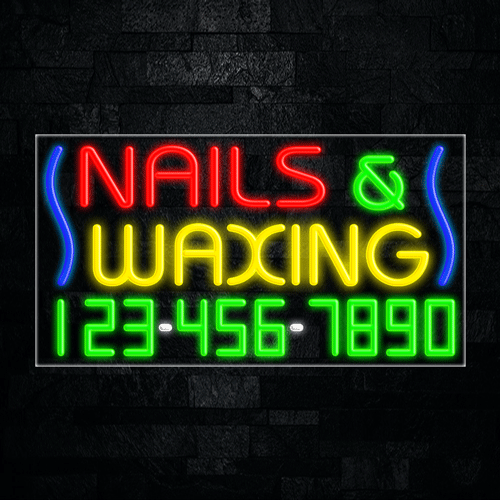 Nails & Waxing LED Flex Sign 37″ x 20″