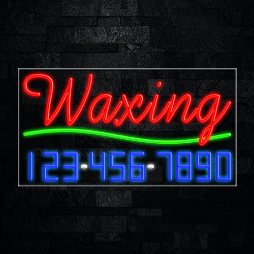 Waxing LED Flex Sign 37″ x 20″