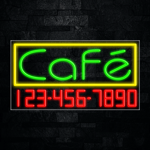 Café LED Flex Sign 37″ x 20″