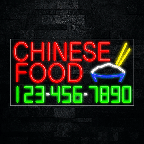 Chinese Food LED Flex Sign 37″ x 20″