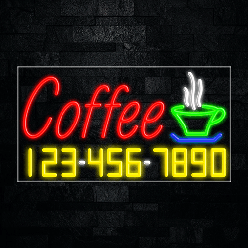 Coffee LED Flex Sign 37″ x 20″