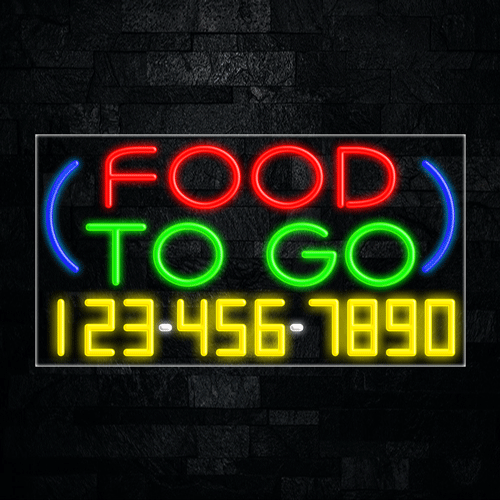 Food To Go LED Flex Sign 37″ x 20″