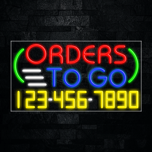 Orders To Go LED Flex Sign 37″ x 20″