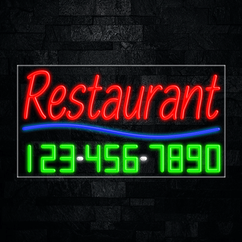 Restaurant LED Flex Sign 37″ x 20″