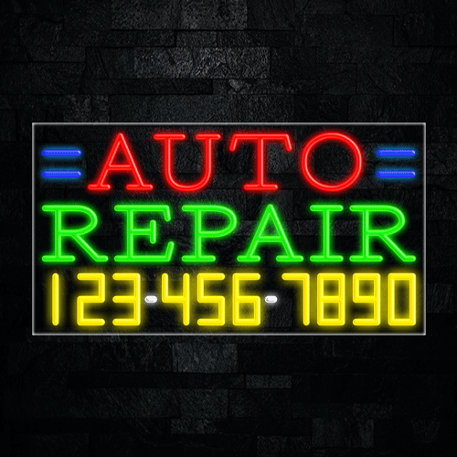 Auto Repair LED Flex Sign 37″ x 20″